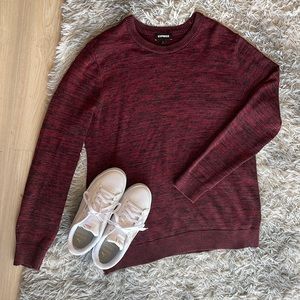 Express xl sweater, color burgundy